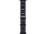 APPLE Watch Correa Ocean blanca, 49 mm, Talla XL, Elastómero de alto rendimiento, Medianoche