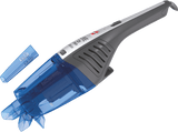 Aspirador de mano - Hoover  JIVE HJ72WDLB 011, Sólidos y Líquidos, 7.2 V, 10 min, Filtro Lavable, 0.3L, Carga Rápida 90min, Gris/Azul