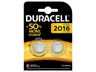 Pilas botón - Duracell DL2016, 3 V, 2 unidades