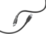 Cable USB -C - CellularLine Soft, USB - C, Para iPhone, 1'2 m, Negro