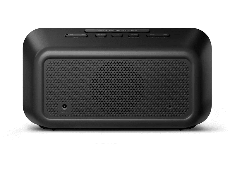Radio despertador - Phliips TAR3306/12, Sintonización digital FM, Alarma dual, Temporizador, Negro