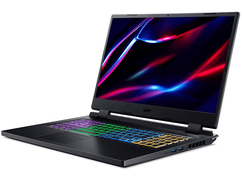 Portátil gaming - Acer AN517-55-75RS, 17.3 Full HD, Intel® Core™ i7-12700H, 16GB RAM, 512GB SSD, GeForce RTX™ 3060, Sin sistema operativo