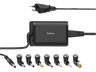 Cargador para portátil - Hama 200002 , 7 adaptadores, Voltaje de entrada 100-240 V, Negro