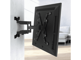 Soporte TV - Hama Full Motion Ultraslim 00118064, Inclinable, De 37 a 75, 2 brazos, VESA 600 x 400 mm, Negro