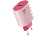 Adaptador - CellularLine Style Color, 12 W, Universal, Control de carga inteligente, Rosa