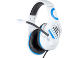 Auriculares gaming - FR-TEC Kratos, Para PS5, Luz LED, Jack 3.5 mm, Blanco y Azul
