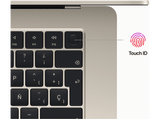 APPLE MacBook Air (2023), 15.3 Retina, Chip M2 de Apple, 8 GB, 256 GB SSD, MacOS, Teclado Magic Keyboard Touch ID, Blanco estrella