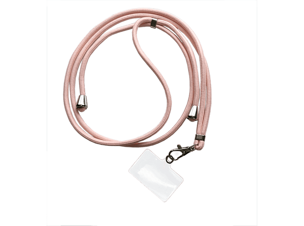 Cordón para móvil - Belyo Cordón Universal, Ajustable, 90 cm, Rosa