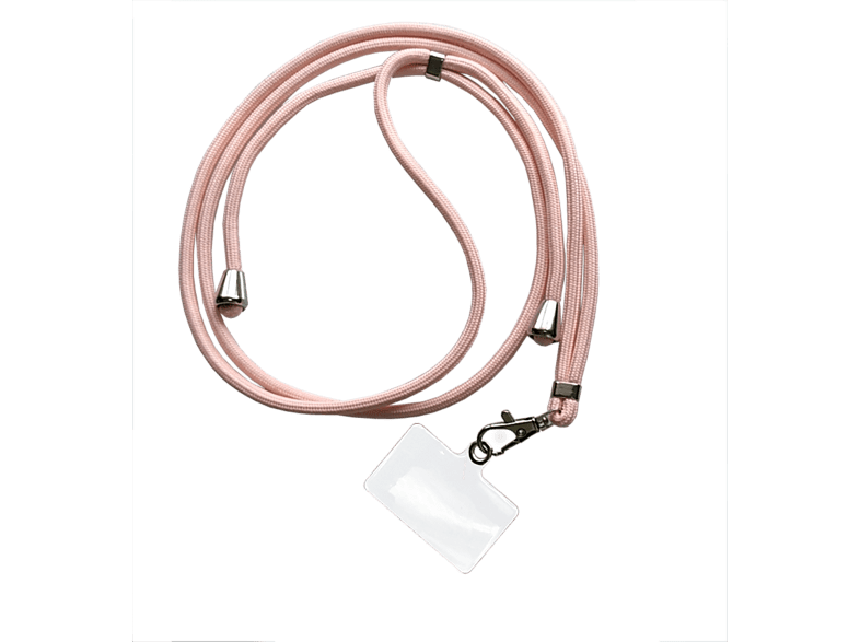 Cordón para móvil - Belyo Cordón Universal, Ajustable, 90 cm, Rosa