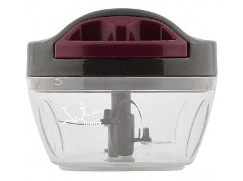 Picadora - Jata AC57, Pica y bate manual, 300 ml, Libre BPA, Gris y granate