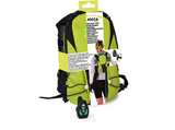 Mochila - Qualimax Para Patinete/ Moto, Capacidad 7 litros, Indicadores luminosos, Control remoto, Verde