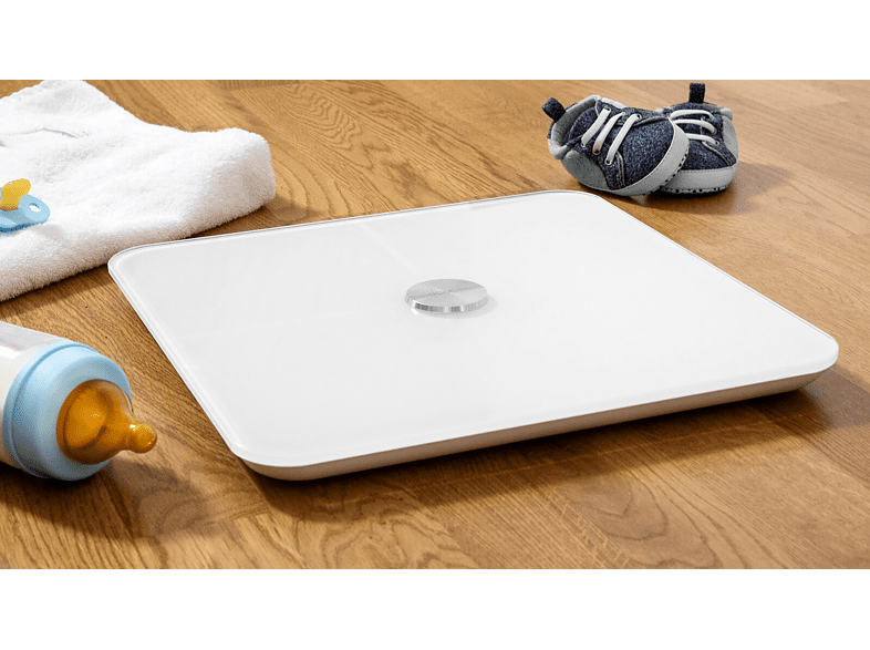 Báscula de baño - Cecotec Surface Precision 9600 Smarth Healthy, Peso máximo 180 kg, Graduación 100g, Blanco