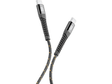Cable USB - Celullar Line TETRACABC2C2M, USB-C 2 metros, Conectores metálicos, Tecnología Snake, Negro
