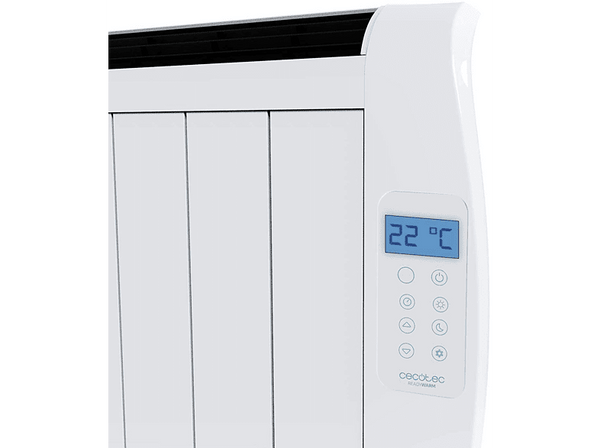 Emisor térmico - Cecotec Ready Warm 800 Thermal, 600 W, Pantalla LCD, 3 modos, Blanco