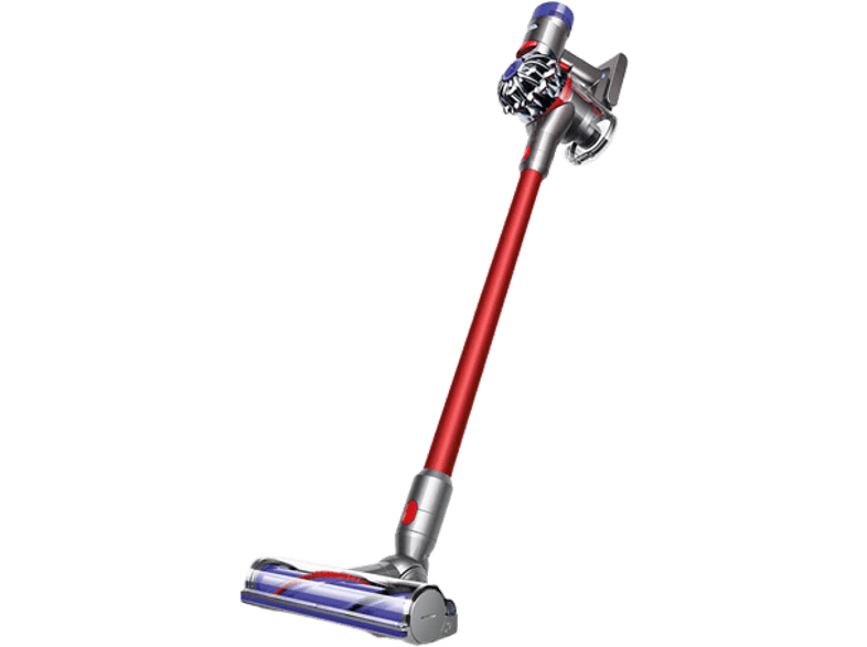 Aspirador escoba - Dyson v8 Extra, Con Accesorios, Roja, Potente y Silenciosa, Autonomía 40 min, Potencia 115 W