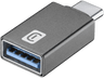 Adaptador - Cellular Line Car Adapter USBA2CCARADAPTERK, USB-C a USB-C, Negro