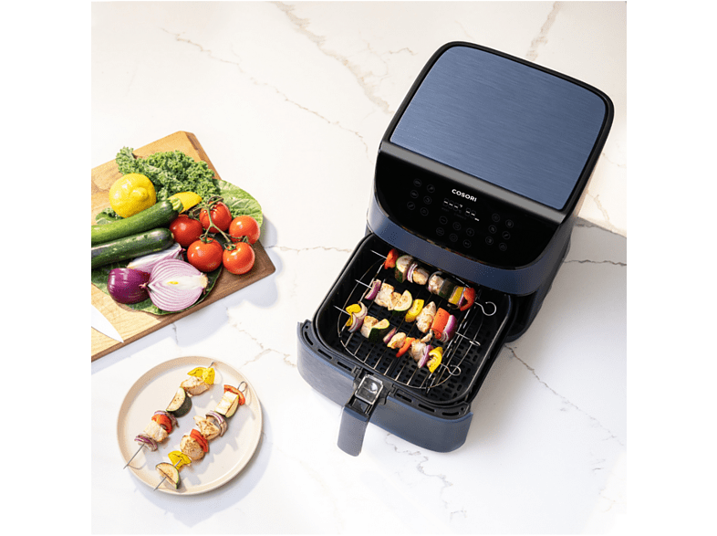 Freidora de aire - Cosori KOSP0012EUN Premium Chef Edition, 1700W, 5.5l, 11 Programas, 205°C, Libro de recetas