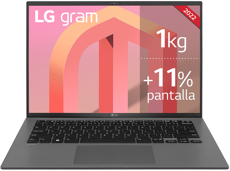 Portátil - LG 14Z90Q-G.AA76B, 14, Ultra HD, Intel® Evo™ Core™ i7-1260P, 16GB RAM, 512GB SSD, Intel® Iris® Xe, Windows 11
