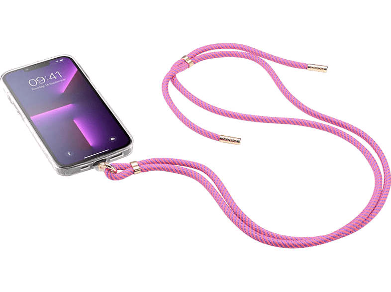 Cordón para móvil - CellularLine Universal Lace, Universal, Rosa