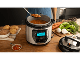 Robot de cocina - Cecotec Olla GM Modelo H Deluxe FRY, Multifunción, 1530 W, 6 L, Programable, Freidora de Aire, Báscula integrada, Negro y Plateado