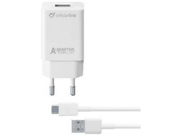 Cargador universal para móvil - Cellularline 8018080303906, Blanco
