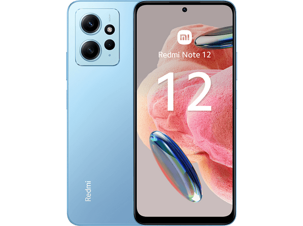 Móvil - Xiaomi Redmi Note 12, Azul, 64 GB, 4 GB RAM, 6.67" AMOLED FHD+ 120Hz, Qualcomm Snapdragon® 680 2,4 Ghz, 5000 mAh, Android