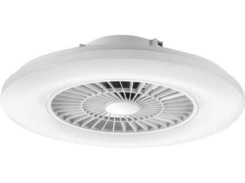 Lámpara - Muvit iO MIOCLF001, De techo, Con ventilador, WiFi, Compatible con Asistentes de Voz, Blanco