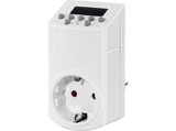 Temporizador enchufe - Hama Mini, Digital, Programable, 250 V, Blanco