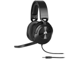 Auriculares gaming - Corsair HS55, Con Cable, Multiplataforma, 3.5 mm, Negro
