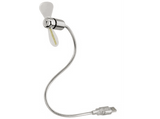 Ventilador para portátil - Hama 00012170, USB, portátil, bajo consumo, color plata