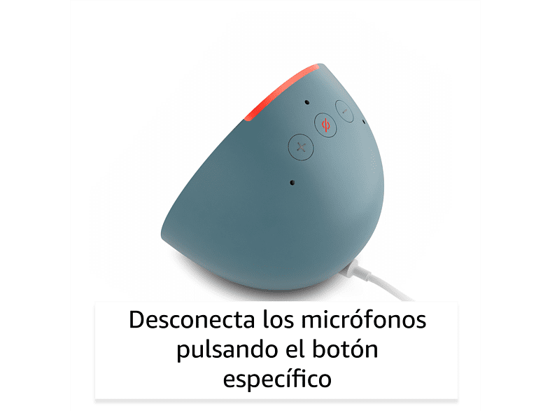 Altavoz inteligente - Amazon Echo Pop, Bluetooth con Alexa de sonido potente y compacto, Blanco