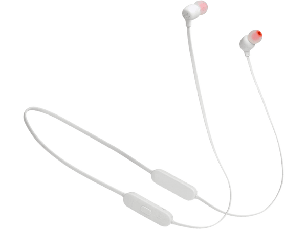 Auriculares inalámbricos - JBL TUNE 125BT, De botón, Bluetooth 5.0, JBL Pure Bass, Control volumen, Blanco