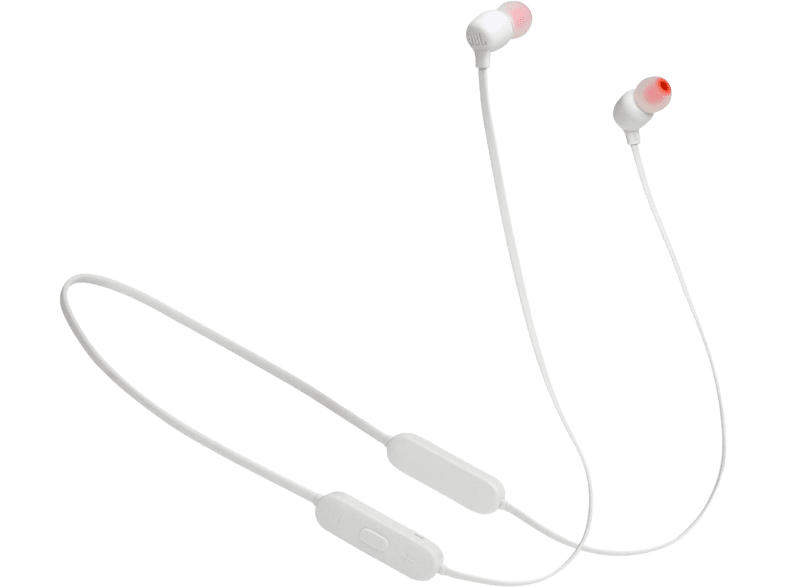 Auriculares inalámbricos - JBL TUNE 125BT, De botón, Bluetooth 5.0, JBL Pure Bass, Control volumen, Blanco