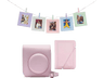 Accesorio cámara instantánea - Fujifilm Kit Instax Mini 12, Funda, 10 sobres, Cuerda,  Rosa