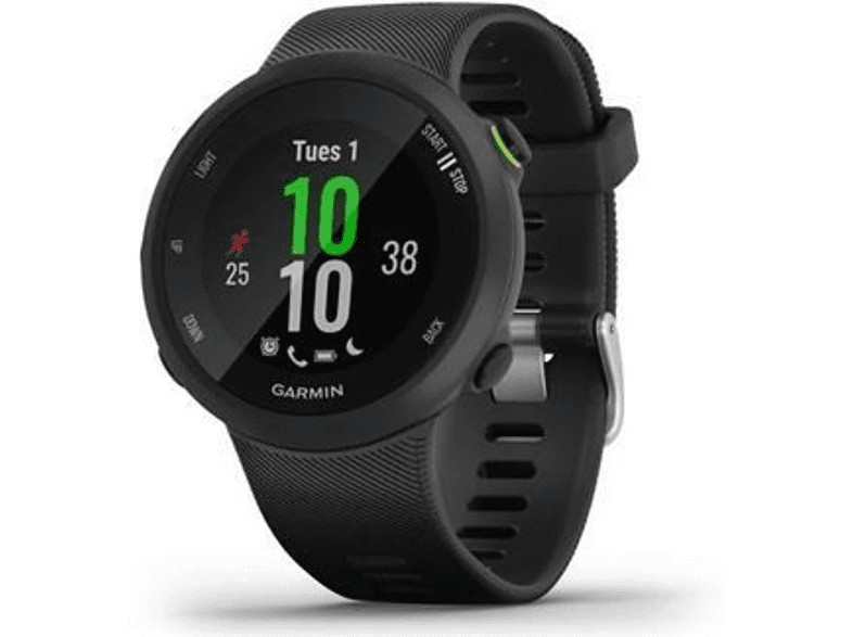 Reloj deportivo - Garmin Forerunner 45, Negro, GPS, Connect IQ, Control de calorías, Talla L