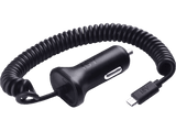 Cargador USB para coche - ISY ICC 3000, MicroUSB, 1.2A, Negro