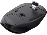 Ratón inalámbrico - Trust Fyda Wireless, 2400 dpi, Wireless, Recargable, Ergonómico, Negro