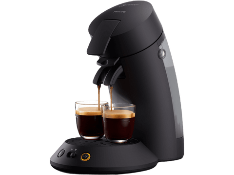 Cafetera de cápsulas - Philips Senseo Original Plus CSA210/61, 220 - 240 V, 0.7 l, Función 2 tazas, Negro