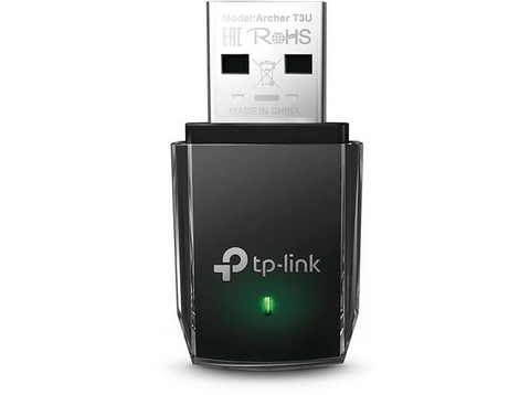 Adaptador Wi-Fi USB - TP-Link Archer T3U AC1300, Doble Banda, 1300Mbps, MU-MIMO, USB 3.0, Negro