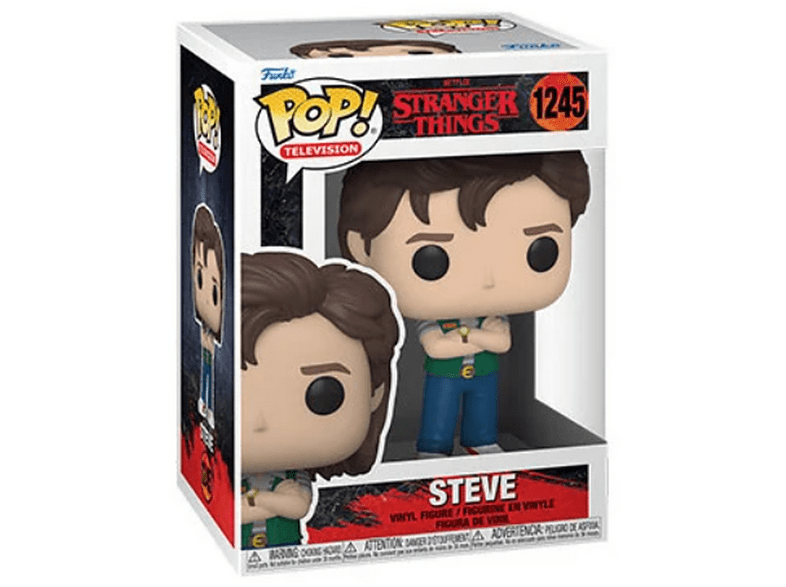 Figura - Funko POP! Stranger Things Season 4 - Steve Harrington, 9.5 cm, Vinilo, Multicolor