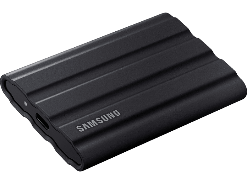 Disco duro SSD externo 1 TB - Samsung T7, USB Tipo C, SSD, Serie MU-PE1T0S Negro