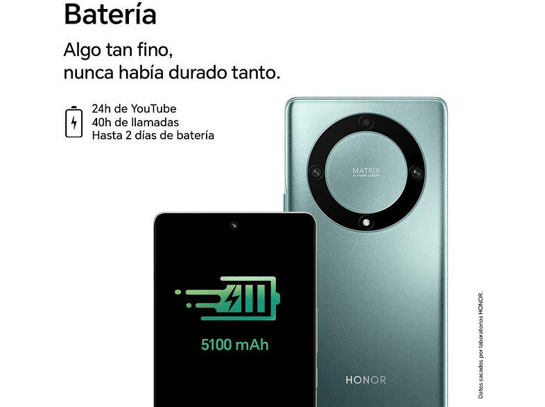 Móvil - Honor Magic5 Lite 5G, Emerald Green, 128GB, 6GB RAM, 6.67 Full HD+, Qualcomm® Snapdragon® 695, 5100 mAh, Android 12