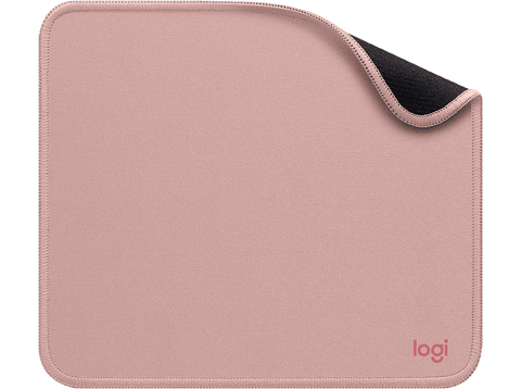Alfombrilla ratón - Logitech  Mouse Pad Studio Series, Nylon/ PoliésterCaucho, Rosa