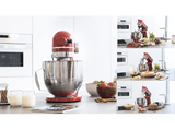 Robot amasador - Cecotec Twist&Fusion 4500 Luxury Red, 800 W, 5.2 L, 8 Velocidades, Pantalla LED, Temporizador, Incluye Recetario, Rojo