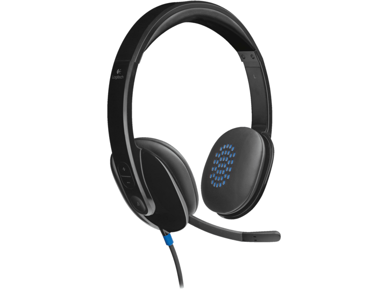 Auriculares con micrófono - Logitech Headset H540, conexión mediante USB