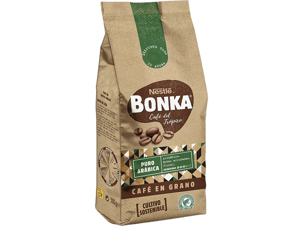 Café en grano - Nestlé Bonka, Café de tueste natural, 0.5 kg