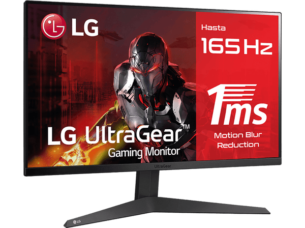 Monitor gaming - LG 24GQ50F-B, 23.8", Full-HD, 1ms, 165Hz, HDMI, DisplayPort, , Negro