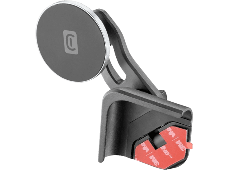 Soporte de móvil para coche - CellularLine Mag Sreen, Para Tesla, Giratorio 360°, MagSafe, Universal, Negro