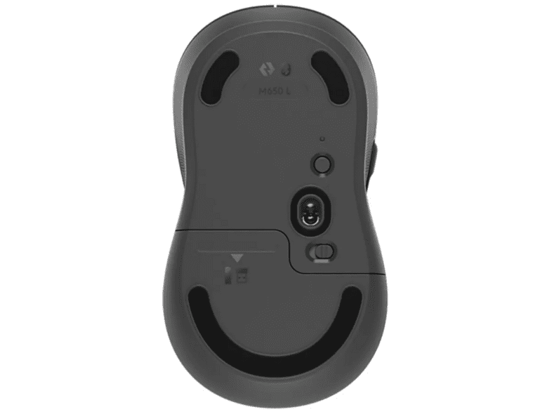 Ratón inalámbrico - Logitech Signature M650, 2000 ppp, 5 Botones, Bluetooth, Seguimiento óptico, Negro