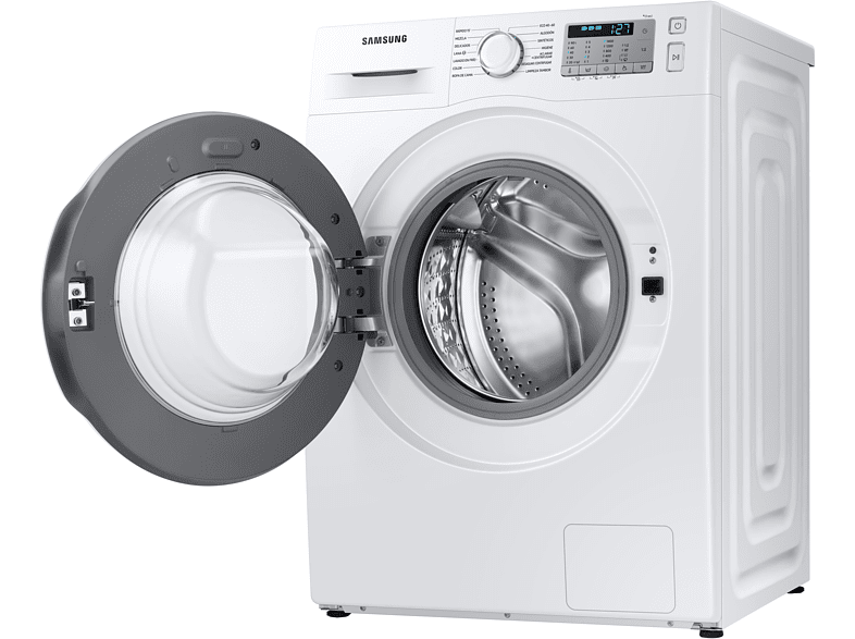 Lavadora carga frontal - Samsung WW90TA049TH/EC, 9 kg, 14 programas, 1400rpm, EcoBuble™, Blanco